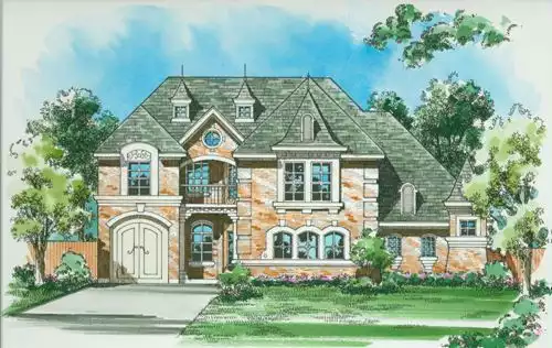 image of french country house plan 4869